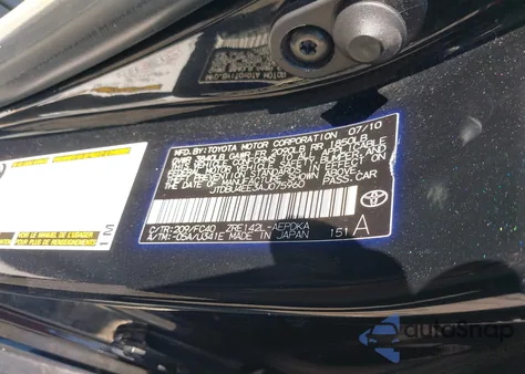 2010 Toyota Corolla Le из США, поврежденный, VIN JTDBU4EE3AJ075960